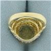 Image 4 : Citrine and Diamond Ring in 10k Yellow Gold