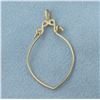 Image 2 : Charm Holder Pendant in 14k Yellow Gold