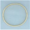 Image 2 : Etched Design Hinged Bangle Bracelet in 14k Yellow Gold