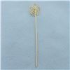 Image 2 : Antique Diamond Stick Pin in 10k Yellow Gold