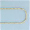 Image 2 : 37 Inch Twisting Rope Link Chain Necklace in 14k Yellow Gold