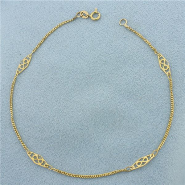 Infinity Bracelet in 14k Yellow Gold