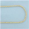 Image 2 : 25 Inch Rope Link Chain Necklace in 10k Yellow Gold