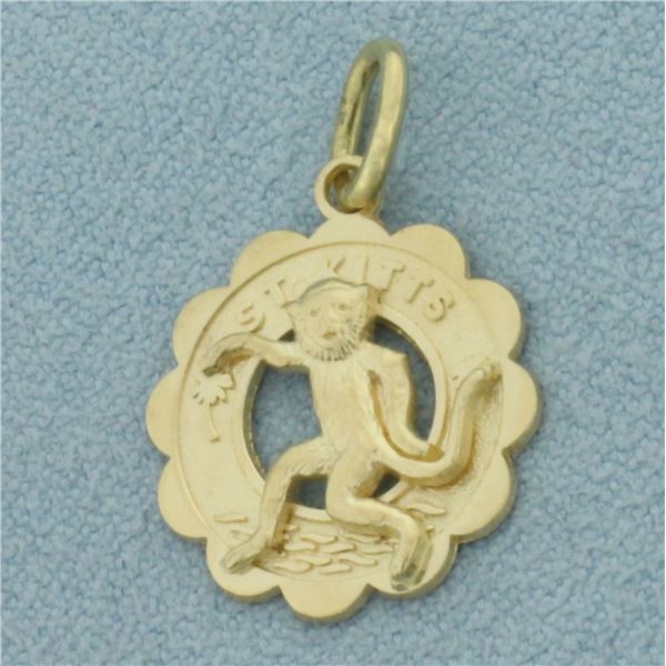 St. Kitts Charm in 14k Yellow Gold
