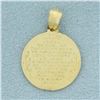Image 2 : Childs Guardian Angel Pendant in 14k Yellow Gold