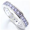 Image 1 : Tanzanite Eternity Stacking Band Ring in Sterling Silver