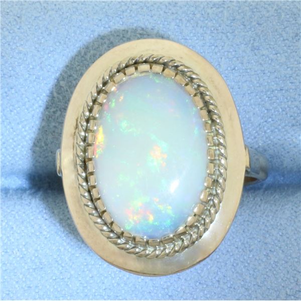 Vintage Opal Ring in 14K Yellow Gold