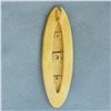 Image 2 : Antique Victorian Old Mine Cut Diamond Pendant in 15k Yellow Gold