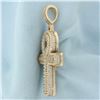 Image 3 : Large Ankh Pendant in 14K Yellow Gold