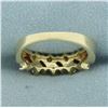 Image 4 : Ruby and Diamond Ring in 14K Yellow Gold