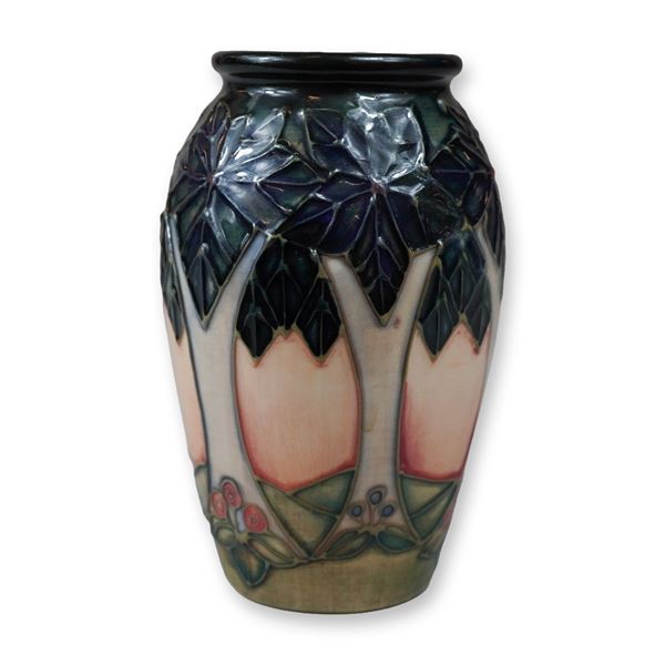 Moorcroft Pottery Small Tree Pattern Earthenware Ovoid Vase