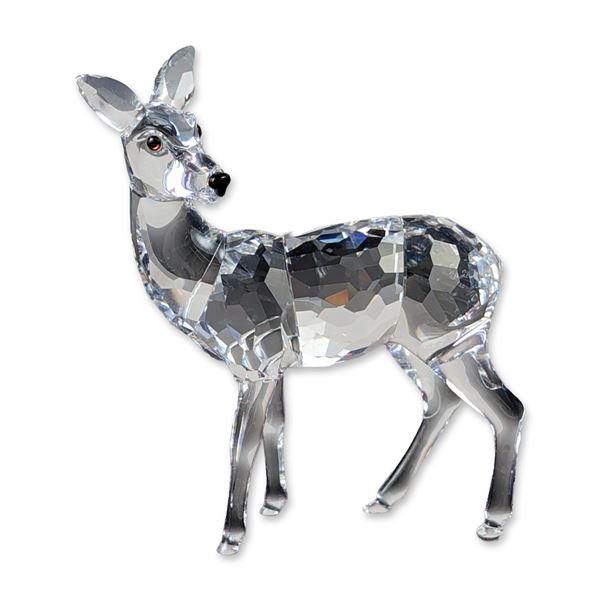 Swarovski Silver Crystal Standing Doe Figurine