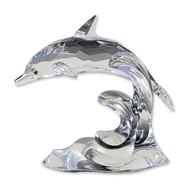 Swarovski Silver Crystal Leaping Dolphin Figurine