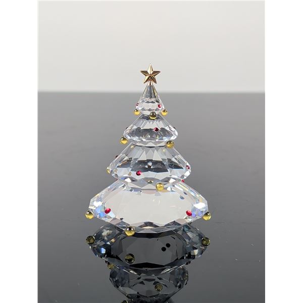 Swarovski Silver Crystal Christmas Tree Figurine