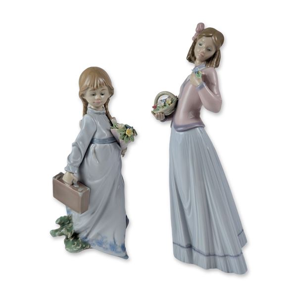 2pc Lladro Collector Society Figurines 1007644 & 1007604
