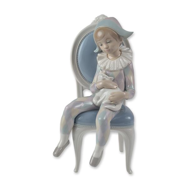 Lladro Porcelain Figurine, Young Harlequin 1001229