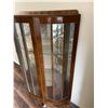 Image 2 : Antique Curved Glass Curio Cabinet