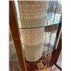 Image 4 : Antique Curved Glass Curio Cabinet