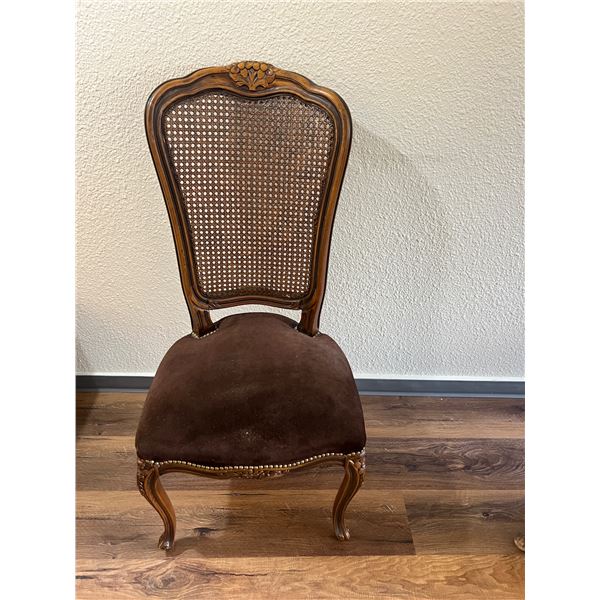 Rattan-Back Chair
