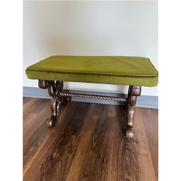 Vintage Carved Bench