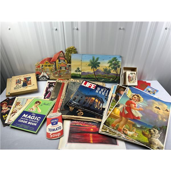 Vintage Magazines and Art Prints