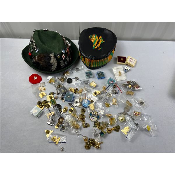 Collection of Hats & Pins