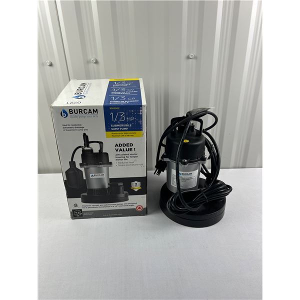 Burcam 1/3HP Sump Pump