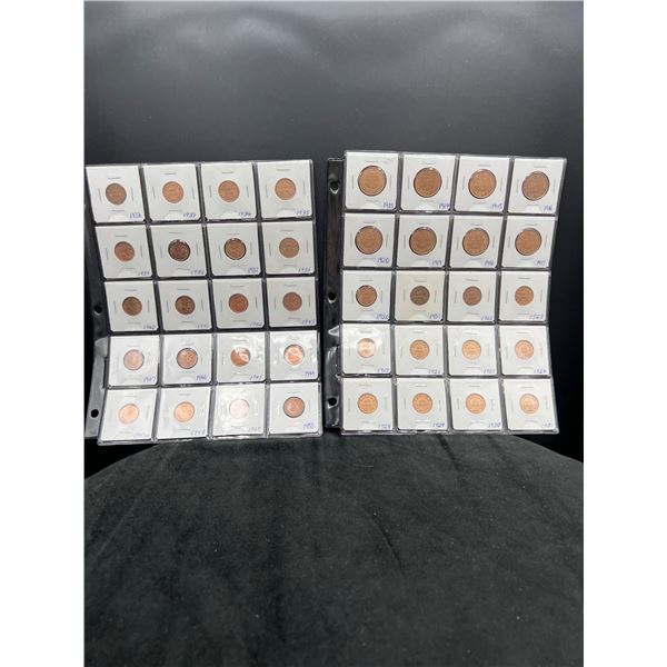 Sleeves of Canadian Pennies