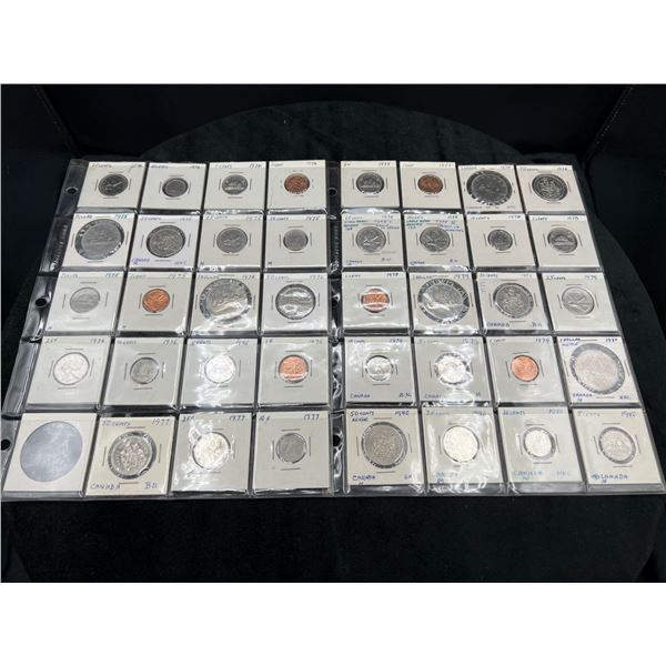 Sleeves of Canadian Coins