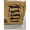 Image 2 : Trinity Basics 5-Tier Wire Shelving Rack with Wheels