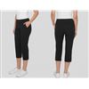 Image 1 : Up! Pull-On Stretch Ladies Crop Pant Black M