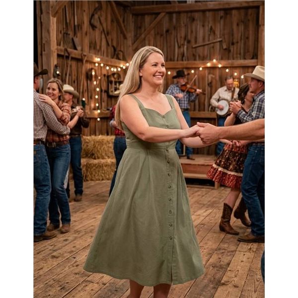 Simon Chang Prairie Dress L/G TENCEL