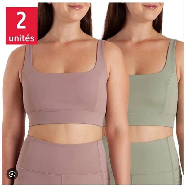 Aurum Sports Bra 2-Pack L/G Square Neck