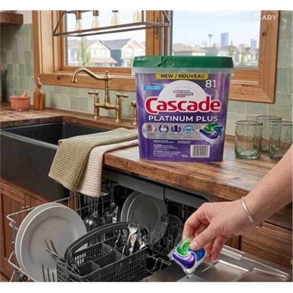 Cascade Platinum Plus Dishwasher Detergent 81