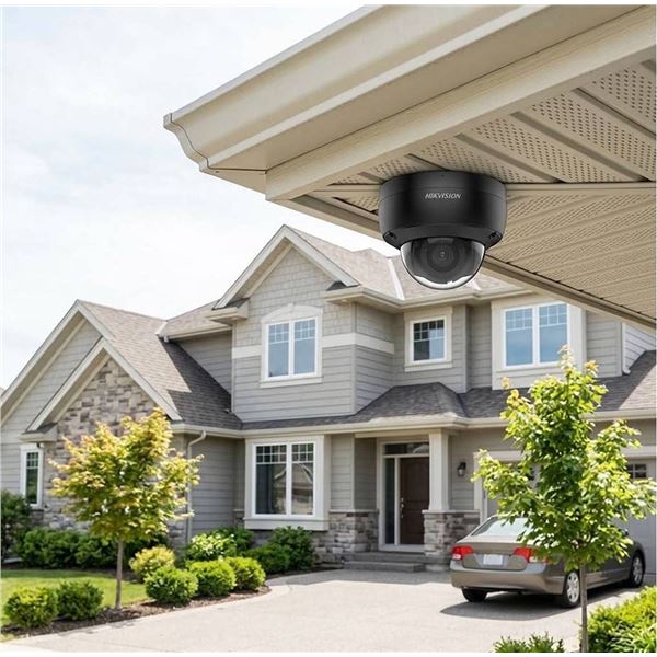 Hikvision DS-2CD2143G2-IU AcuSense 4MP Dome IP Camera, 2.8mm Fixed Lens, Black