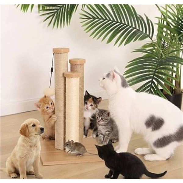 Amazon Basics Cat Triple Scratching Post Beige