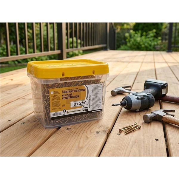 Hillman Construction Screws 8x2-1/2" 2500pcs