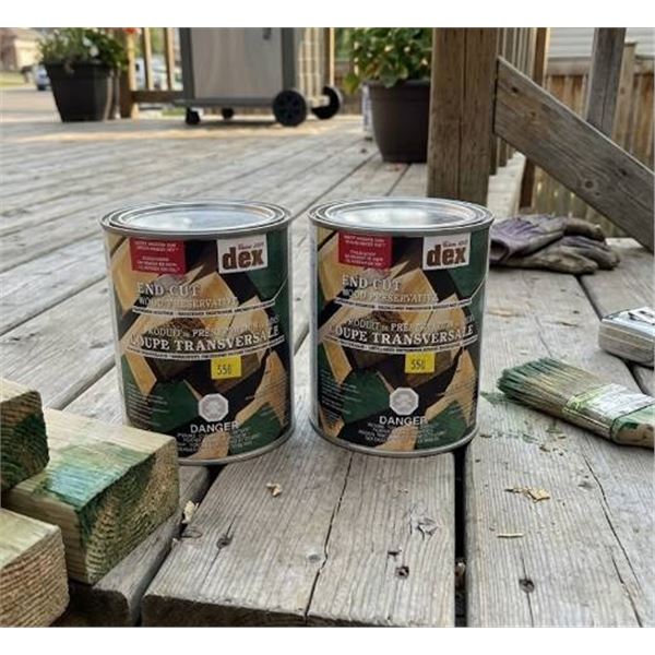 Dex End Cut Wood Preservative, Lot of 2