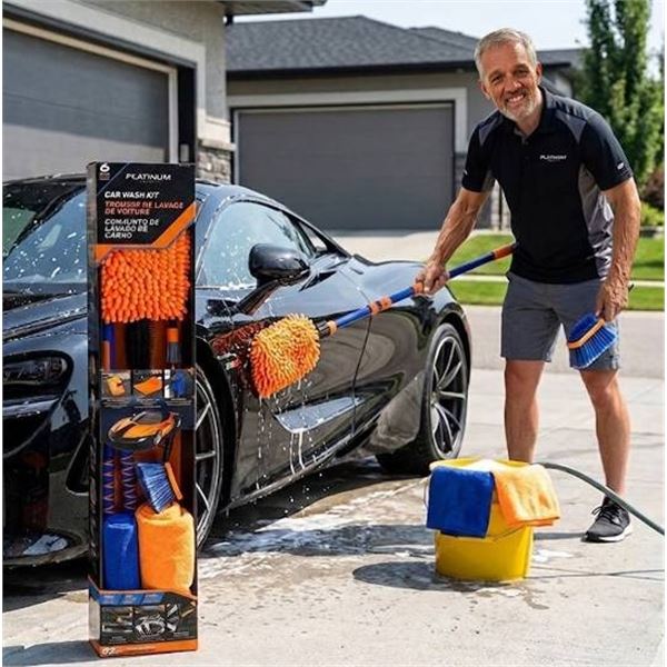 Platinum Series Car Wash Kit, 6 Piece
