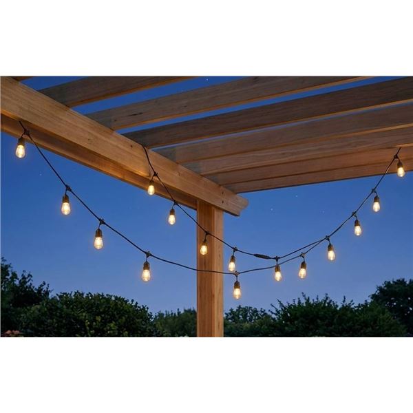 Lot of 2- 36 ft Solar String Lights, 18 LED Each