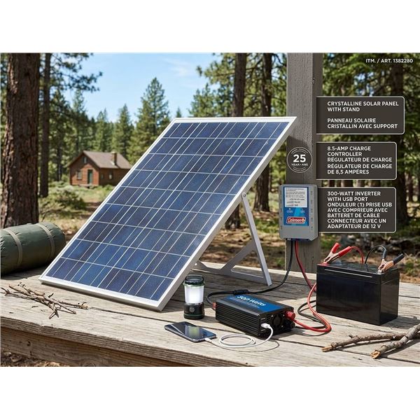 Coleman 110-Watt Crystalline Solar Panel Kit