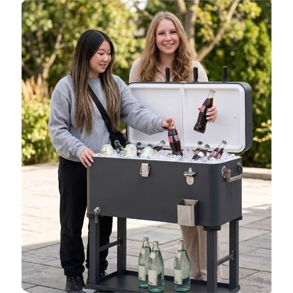 TRINITY Foosball Cooler with Cover, Gray