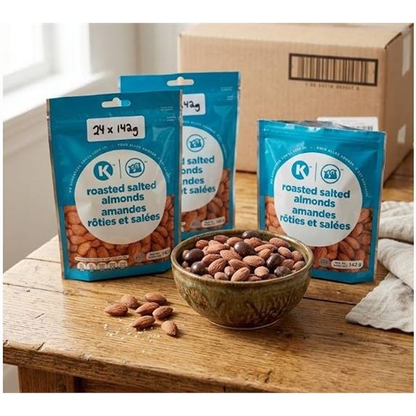 Roasted Salted Almonds 142g (24 Packs)