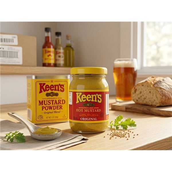 Keen's Original Prepared Hot Mustard 100ml x12
