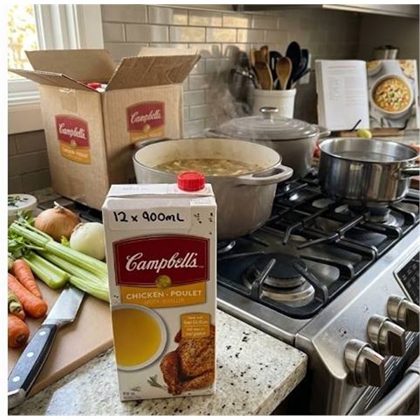 Campbell's Chicken Broth 900mL, Case of 12