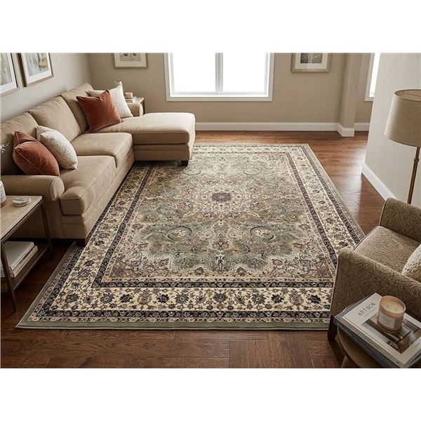 Thomasville Timeless Classic Rug in Shantie Green, 7'10" x 10'