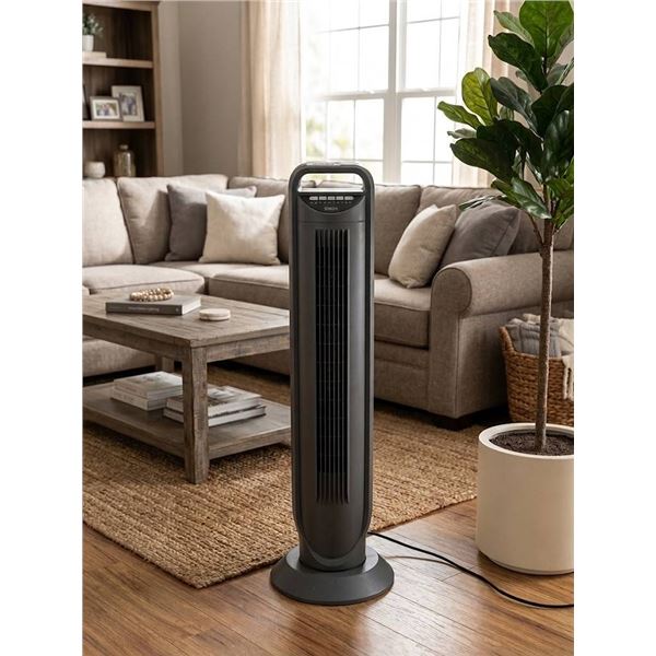 Seville Classics Tower Fan with Remote