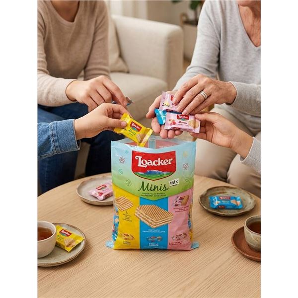 Loacker Minis Mix Wafer Snacks 800g
