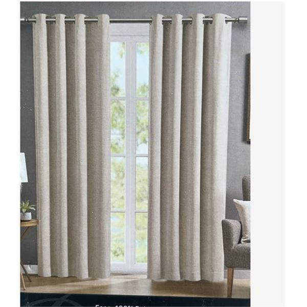 Beautyrest Black 100% Blackout Curtains 52"x90"