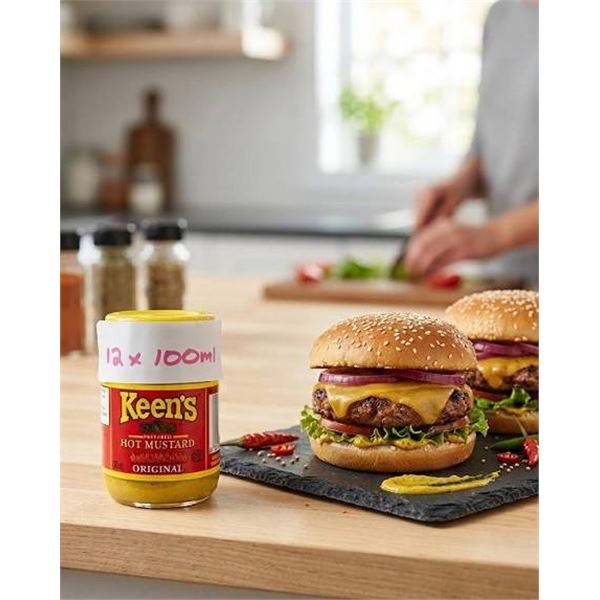 Keen's Hot Mustard 100ml, Case of 12